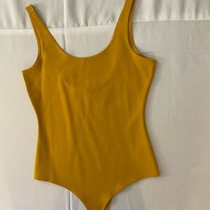 Gold sleeveless bodysuit